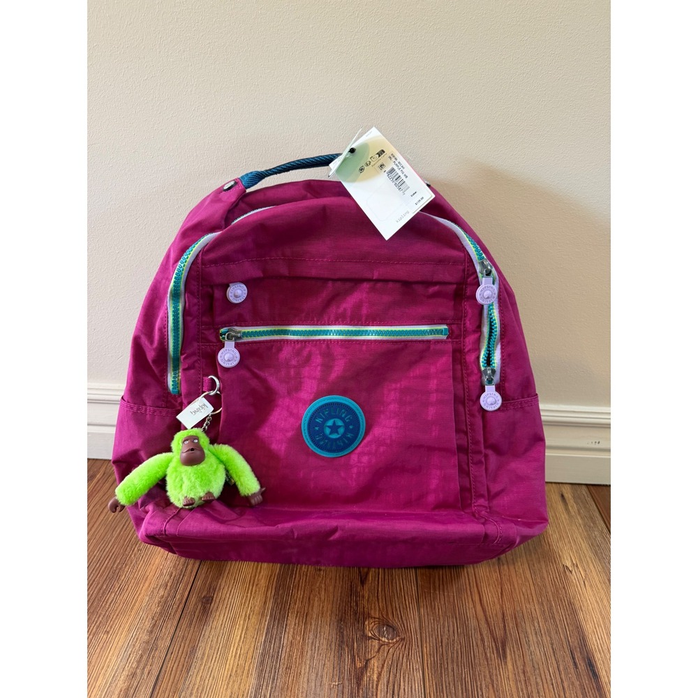 Kipling Micah Laptop Backpack Purple Fig WB KI9184 Recycled Lining NWT